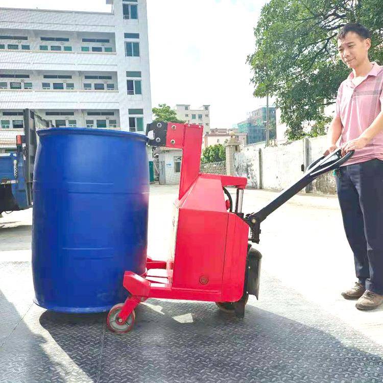 R150全自动油桶搬运车电动油桶车油桶装卸升高车