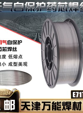 无气自保护焊丝E71T-GS药芯焊丝5公斤二保焊接机不用气自保焊丝1.