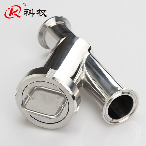 科权卫生级快装Y型过滤器304不锈钢卡箍式卡盘快开管道过滤器