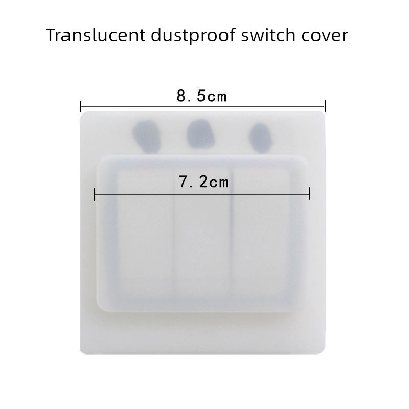 86型透明硅胶开关保护罩万能绝缘防水防油防尘罩家用方形插座