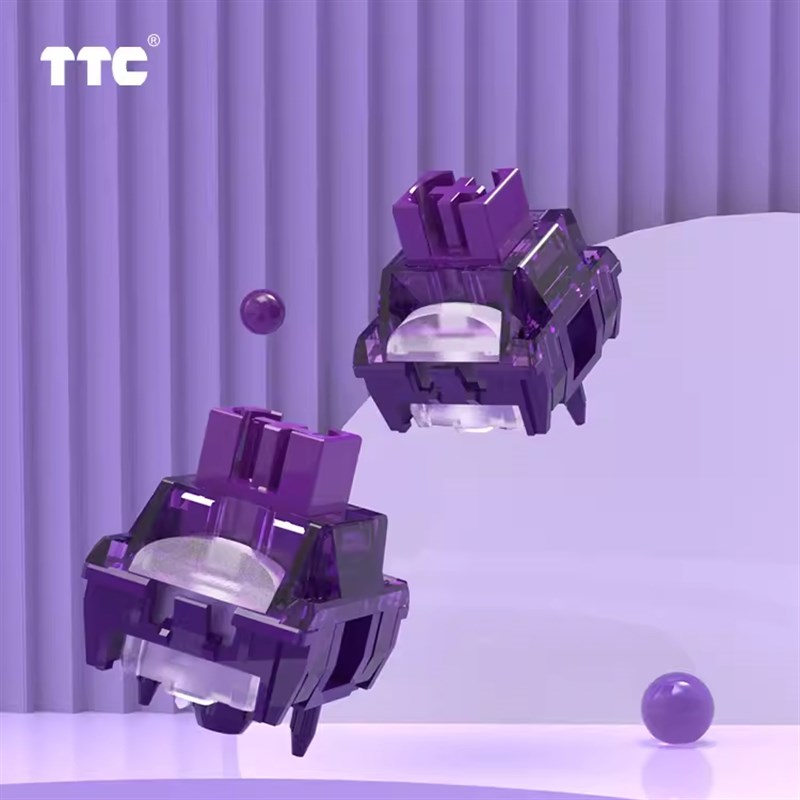TTC烈焰紫轴V2轴体 办公游戏两相宜热插拔客制化HIFI机械键盘开关