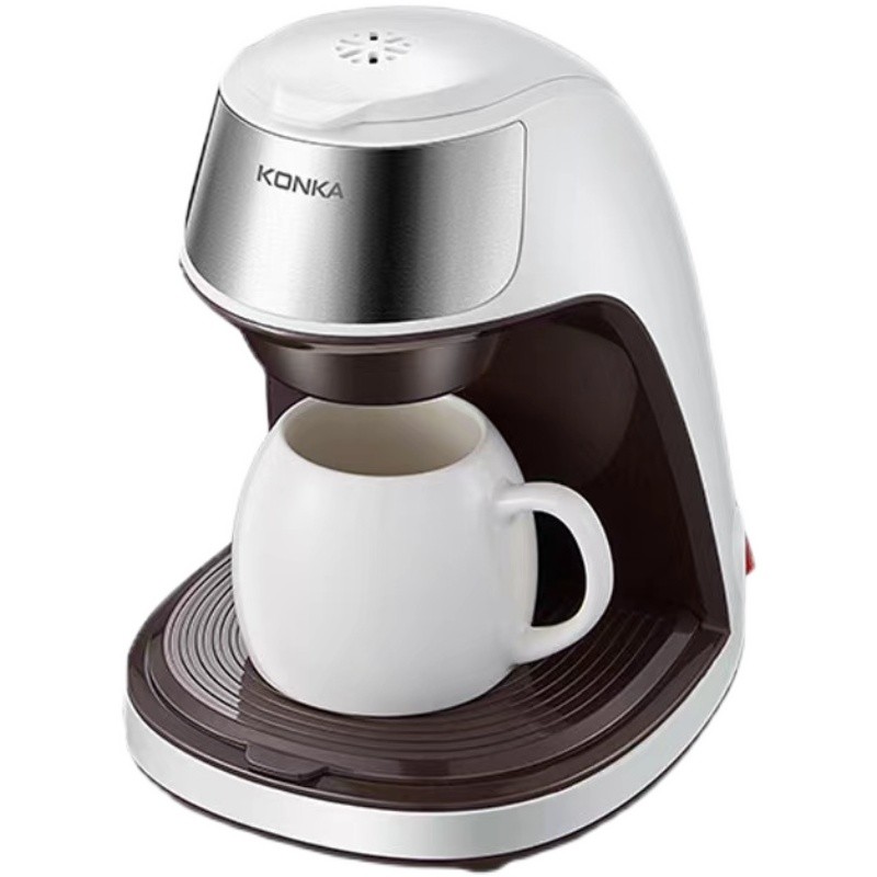 美式咖啡机家用小型全自动咖啡机办公室冲泡煮花茶机滴漏式咖啡机