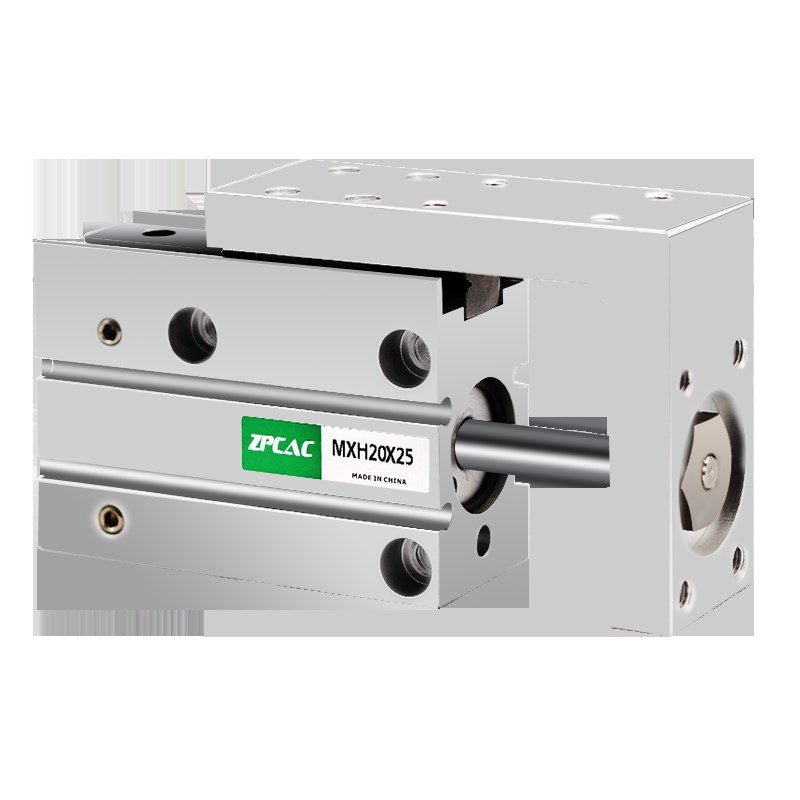 气动精密导轨滑台气缸HLH/MXH6/10/16/20-5X10*15X20X25X50X75