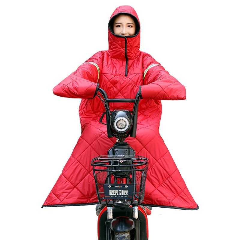 厂家直销电动车冬季防晒防水防光防风保暖人车分离挡风.被挡风衣