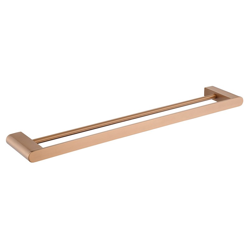 304不锈钢毛巾挂件浴室卫生间五金挂架I双杆家用酒店毛巾架60cm