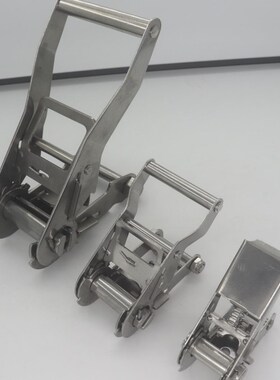 304不锈钢拉紧器无钩涤纶货物捆绑带3.8Icm固定1.5寸小货车紧绳器