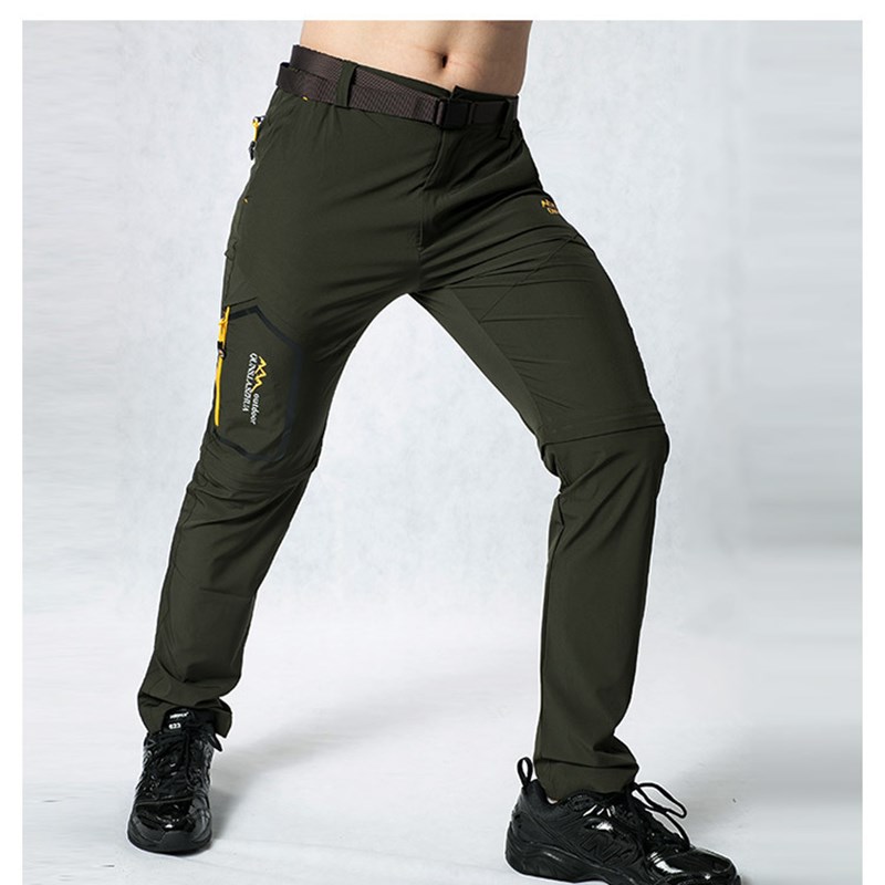 外贸夏季户外冲锋衣男女s弹力可拆卸两节裤运动休闲登上裤快干防