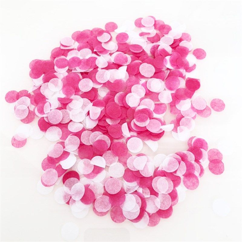 100g生日派对ins装饰撒w抛波波球透明气球填充物圆形彩色纸片纸屑