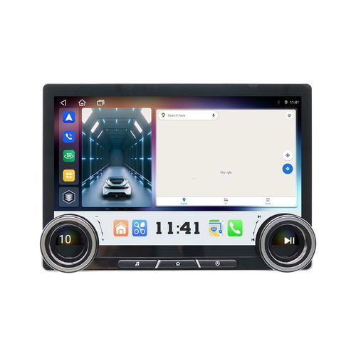 跨境安卓大屏导航11.5寸双旋钮车载导航蓝牙 carpXlay播放器