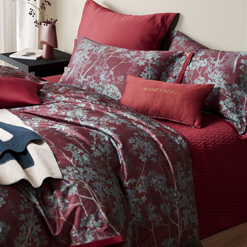 markcross玛洛驰高端母v婴纯棉婚庆棉床单四件套新款红色被套结婚
