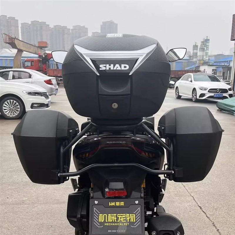 适用摩托车电动车夏德快s拆防水尾箱39升边箱23升三箱储物摩旅