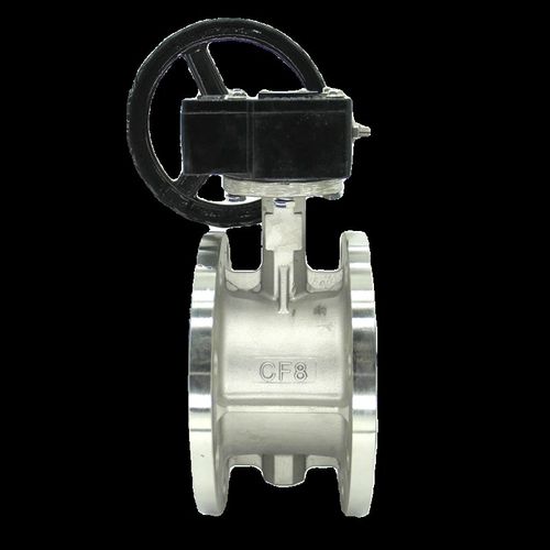 304316L全不锈钢衬四氟板法兰式蝶阀D341F4-16P耐酸碱腐蚀DN80100