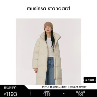 韩国秋冬女士时尚休闲百搭长款过膝羽绒服MUSINSA STANDARD