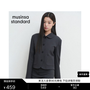 韩国26春夏季新品女士时尚休闲简约短款翻领西装MUSINSA STANDARD
