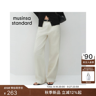 韩国26秋季新品女款百搭时尚基础宽版牛仔裤MUSINSA STANDARD