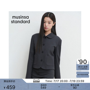 韩国26春夏季新品女士时尚休闲简约短款翻领西装MUSINSA STANDARD