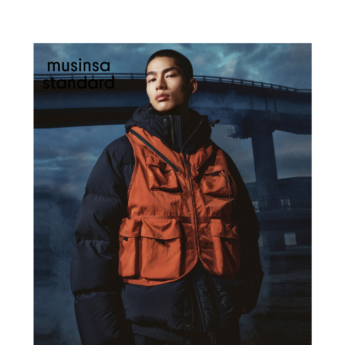Alessandro联名韩国26秋冬新品男士工装马甲MUSINSA  STANDARD