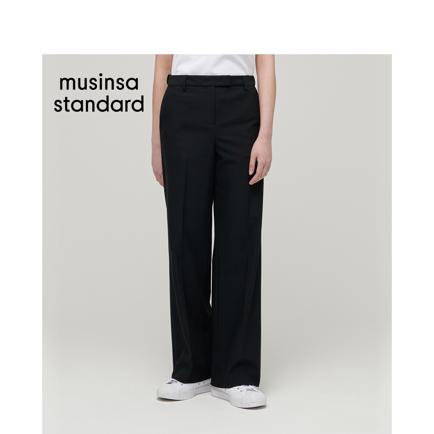 【中韩CP的书房】韩国春季女士直筒修身西装裤musinsa standard