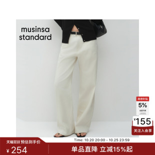 韩国26秋冬新品休闲女款百搭时尚基础宽版牛仔裤MUSINSA STANDARD