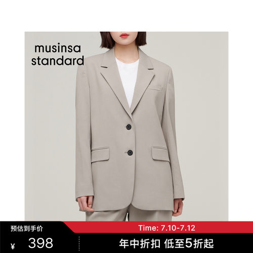 女士春夏季廓形西装外套现代简约