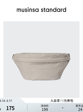 musinsa standard秋季男女运动轻便多功能休闲日常纯色斜跨腰包