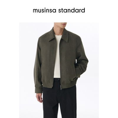 男士春季拉链翻领短夹克休闲外套