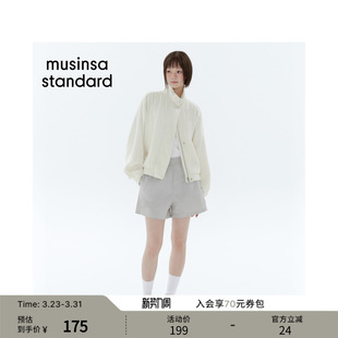 musinsa 女士宽松廓形尼龙松紧腰休闲短裤 standard 新品 韩国26春季