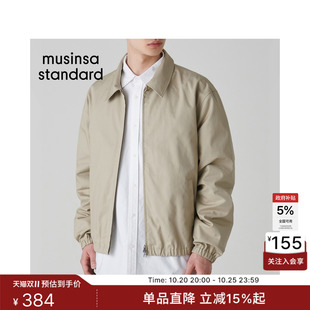 韩国秋冬休闲男士简约日韩风短款翻领夹克外套MUSINSA STANDARD