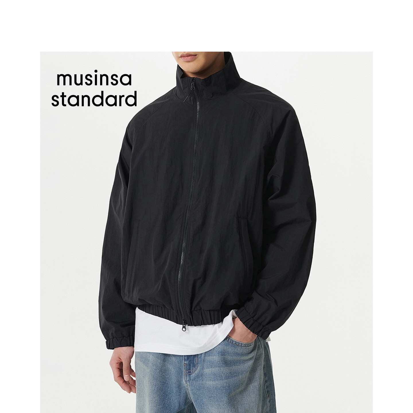 韩国26春夏季新品男士时尚休闲宽松高领夹克外套MUSINSA STANDARD