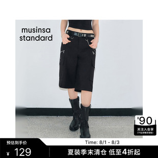 韩国26夏季新品女士工装风百慕大五分裤短裤MUSINSA STANDARD