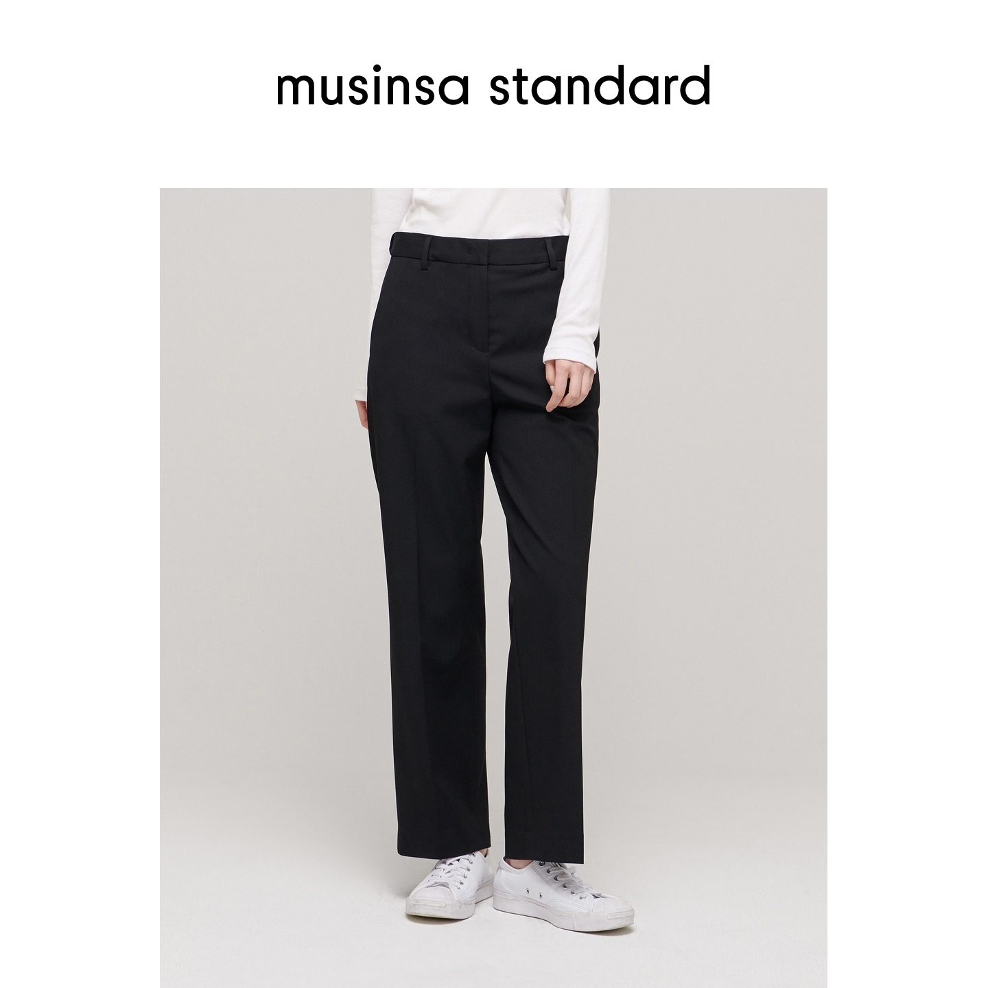 女士秋季直筒弹力休闲裤九分西裤