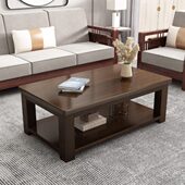 实木茶几简约现代小户型客厅家用茶几桌阳台简易茶台新中式 茶桌