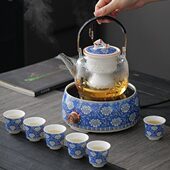 电陶炉茶炉煮茶器青花瓷高端烧水泡茶电磁炉家用大功率电热炉茶壶