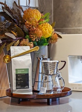 集饰样板房间厨房托盘摆件橱柜饰品意式咖啡壶杯X组合软装摆设