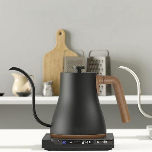 智能控温咖啡壶 家用304不锈钢热水壶细口长嘴手冲咖啡壶咖啡器具