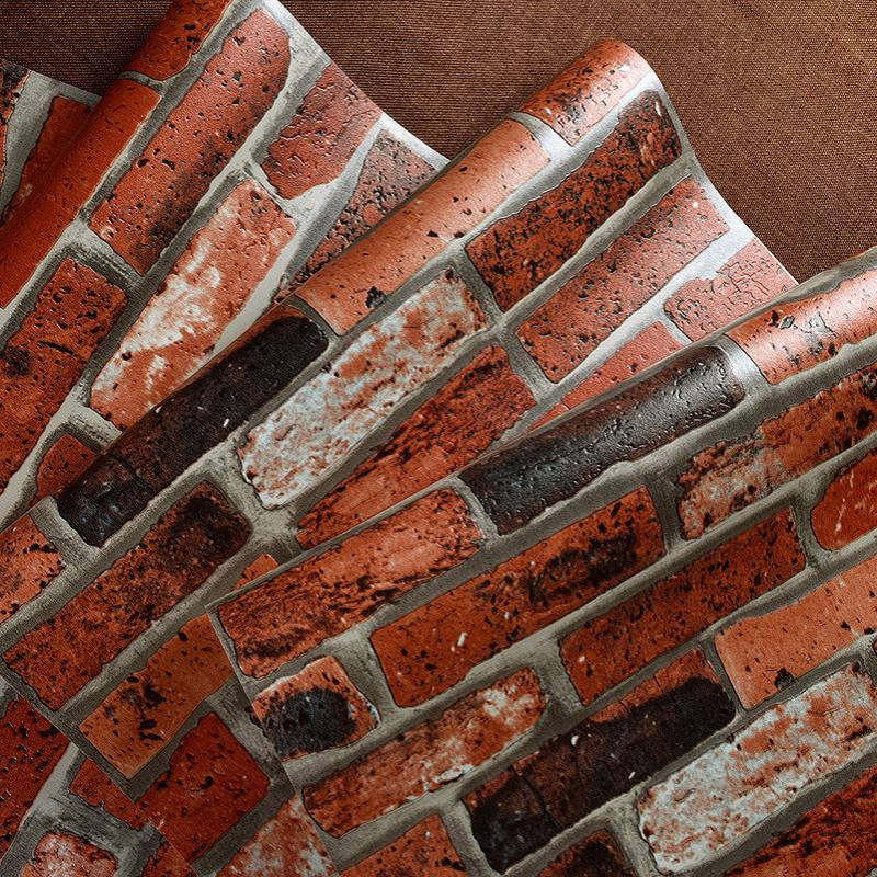 3d凹凸立体仿真红砖酒吧墙纸复古文化砖餐厅咖啡店砖块砖头壁纸