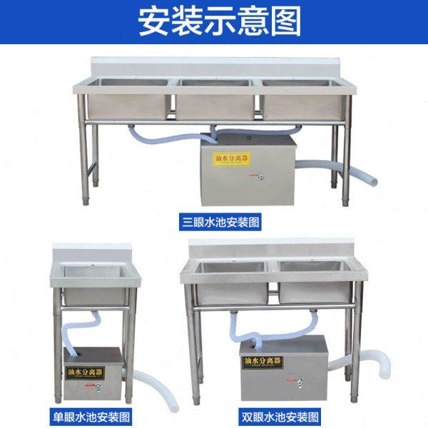 包邮环保厨房隔油池不锈钢油水分离器酒店隔油池餐厅油水分离设备