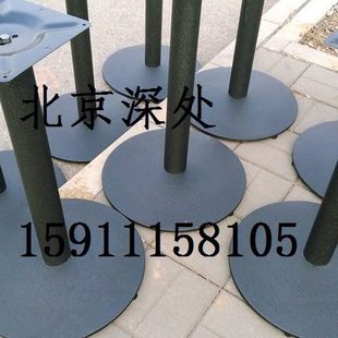铸铁餐台脚 咖啡 磨砂 不锈钢 餐饮桌脚 酒店五金桌脚架 铸铁圆盘