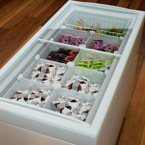 冰柜置物架内部冷藏多层商用超市分隔栏隔板网格挡板冰柜分类神器