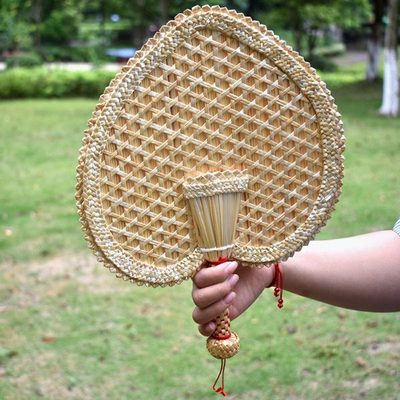 麦秆大蒲扇手工编织蒲葵子夏季手摇扇竹编扇子粽叶扇纳凉芭蕉