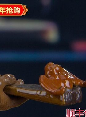 引福归堂钟馗配件 福扇  陶瓷