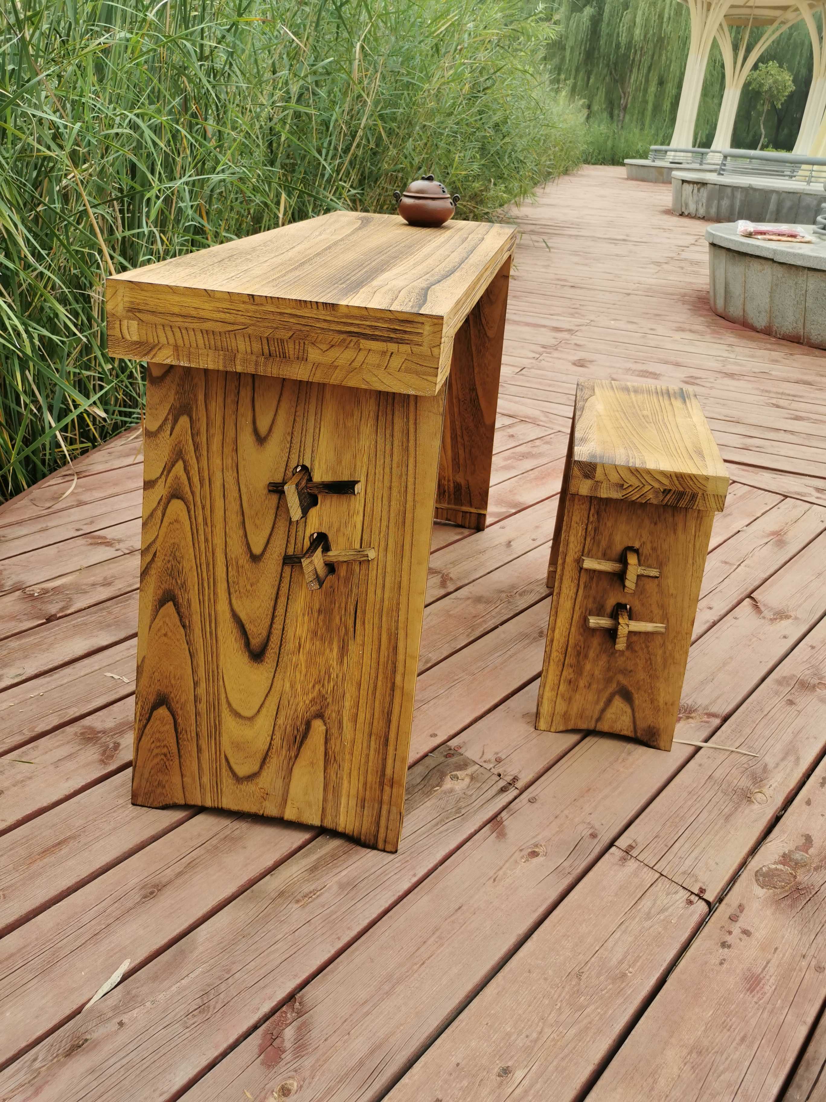 古琴桌凳桐d木共鸣箱 仿古实木 伏羲式仲尼式组装拆卸国学桌茶桌