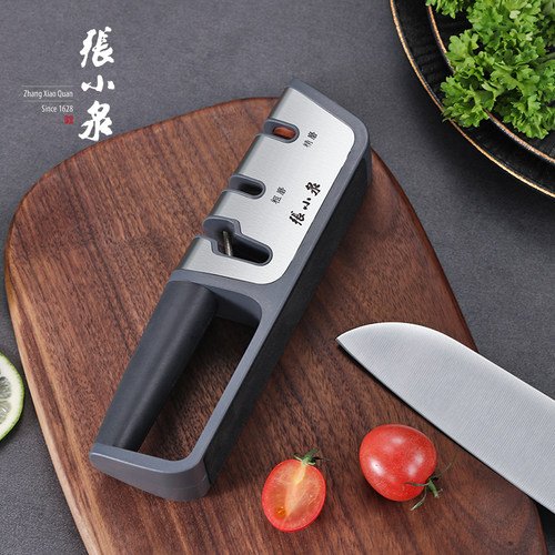 张小泉多功能磨刀神器 磨刀石快速磨刀器手动 家用菜刀厨房易磨刀