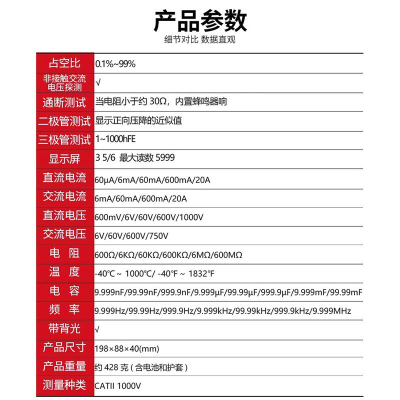德力西DE78AS万用表智能防烧小型便携式数字高精度维修电工万能表