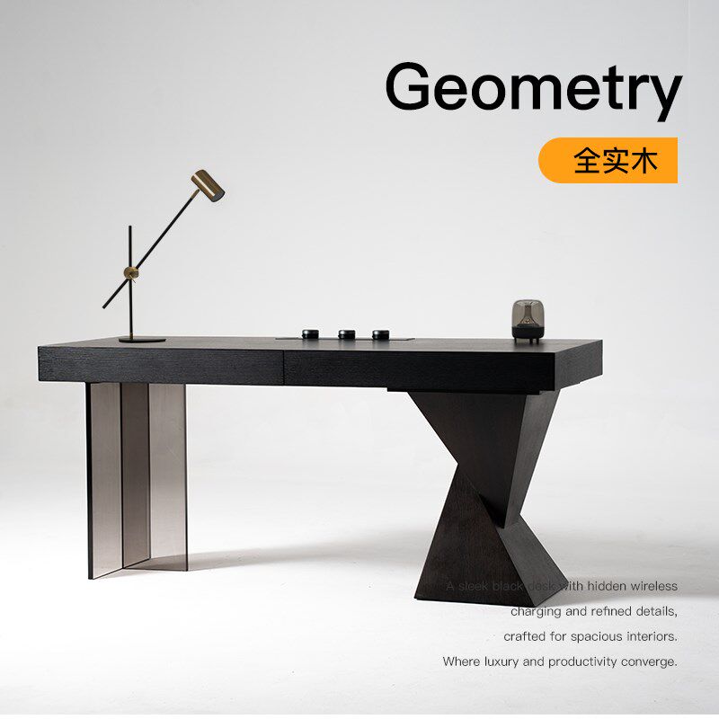 某某严选原版复刻卡萨兰书桌轻奢高级感书房意式轻奢极简客厅桌