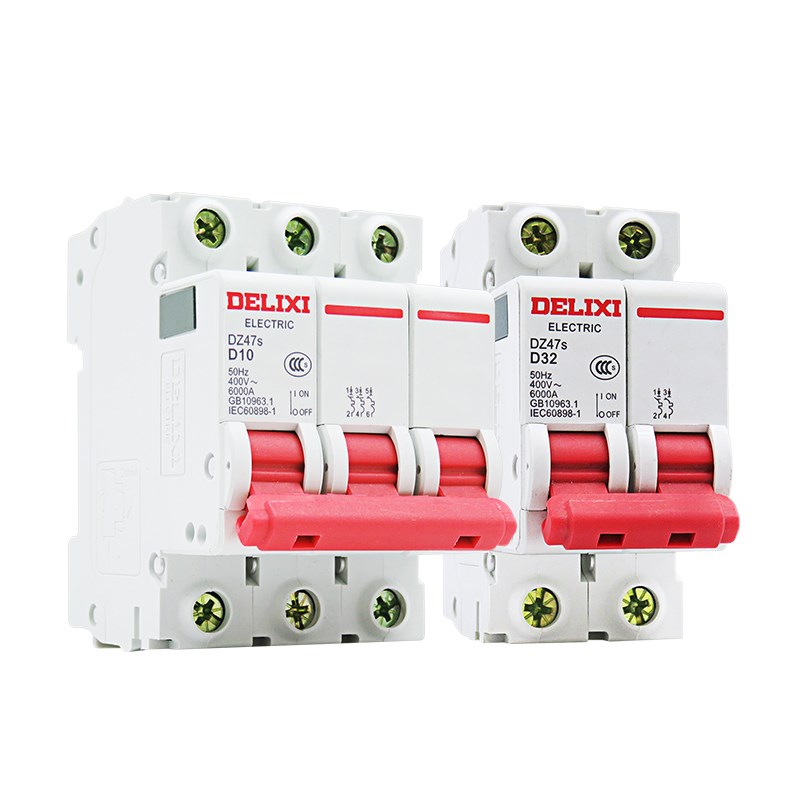 德力西DZ47S动力型家用空气开关1/2/3/4/P 63A25a总电闸D型断路器