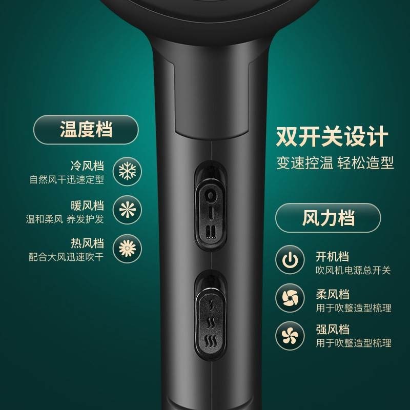 三插头电吹风机大功率发廊专用4000理发店3000吹风筒桶同新款学生