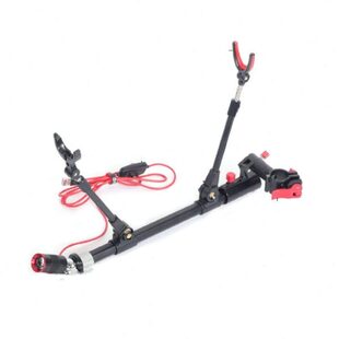 新款鱼匠人筏钓支架夜钓多功能竿稍灯六棱支架便携铝合金夜灯支架