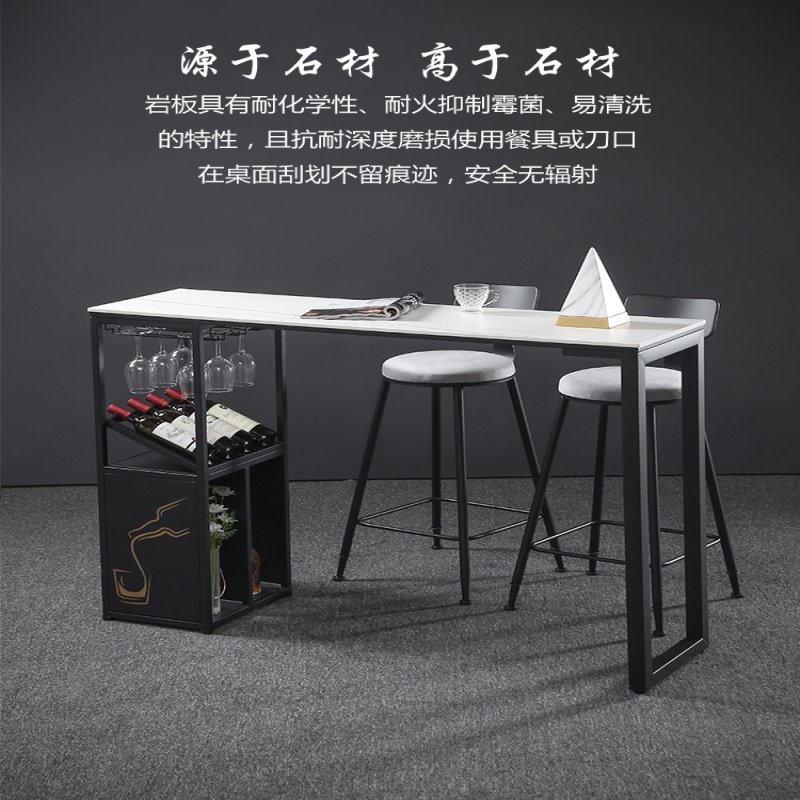 意式小户型家用吧台桌客厅隔断高脚桌开放式厨房餐桌酒吧散台吧台