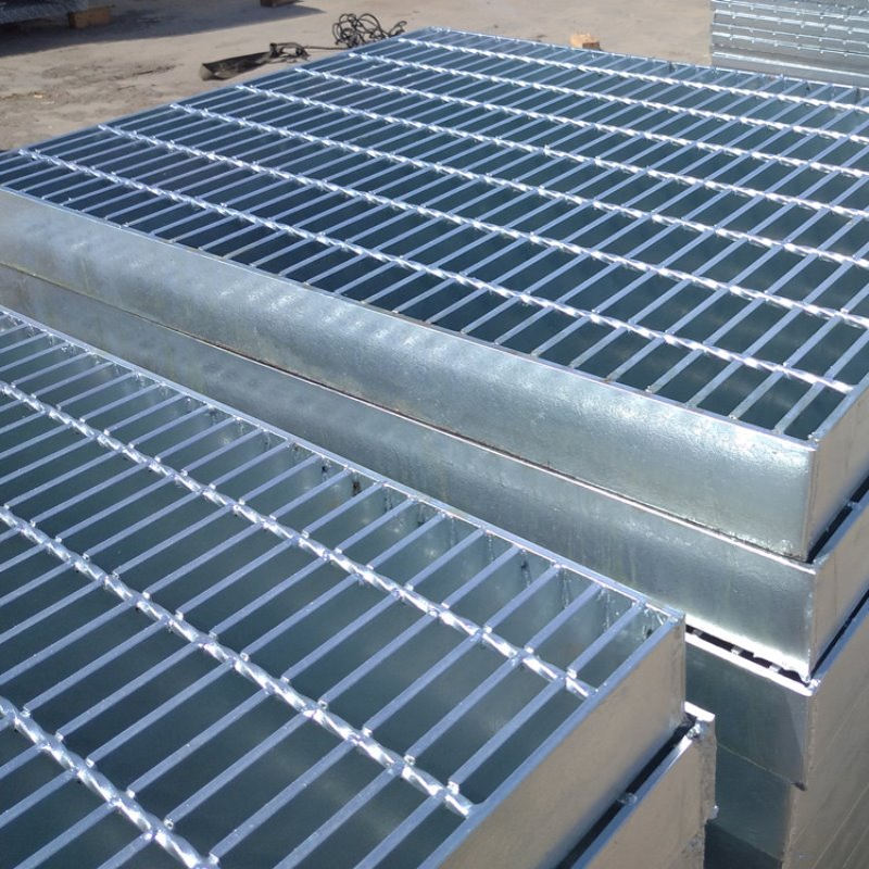 集水坑盖板沉淀池盖板洗车行地网格栅船厂浸锌钢格栅养鸡场钢格板